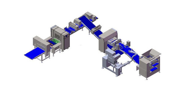 ZKS650 Pasticceria pasta blocco laminatore con blocco di pasta congelata con 27 strati all'interno della pasta