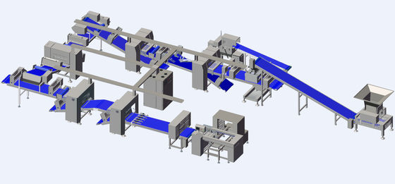comprare laminatore della pasticceria della struttura modulare di larghezza di 850mm con la linea differente di trucco fabbricazione online