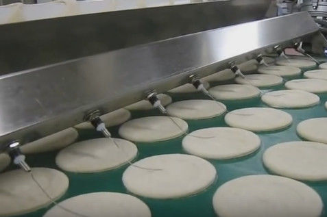 comprare La macchina automatica della pizza pulita facile, 3000 chilogrammi /Hr ha prodotto l'attrezzatura commerciale della pizza fabbricazione online