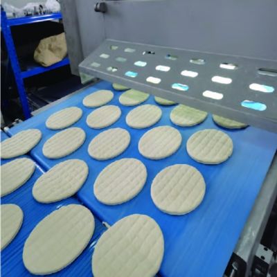 comprare Alta linea di produzione della pizza di automazione con il sistema di rivestimento della pasta industriale fabbricazione online