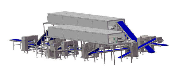 comprare Laminatrice automatica di pasta con 2 tunnel di congelamento per dolci e croissant fabbricazione online