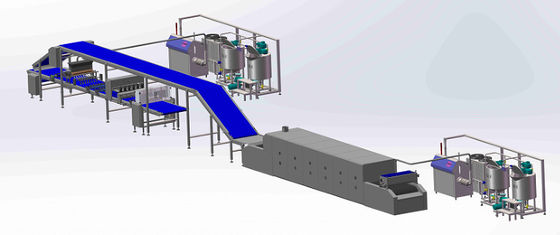 comprare controllo del touch screen di 300kg/Hr Pita Bread Baguette Production Line online manufacture