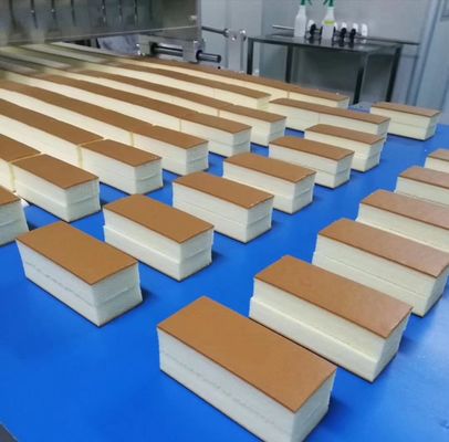 comprare Aerazione completa del dolce chiffon di Autonatic per produzione industriale del dolce con Grouter ed il forno a tunnel fabbricazione online