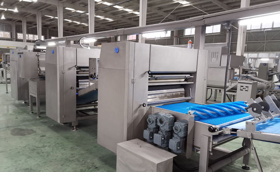 comprare Linea di produzione di pasticceria completamente automatica con sistema di controllo Siemens PLC e alimentazione 220V/380V per la produzione di pasticceria automatizzata fabbricazione online