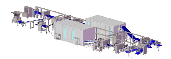 comprare Alta linea automatica flessibile del croissant della macchina della laminazione della pasta con il dispositivo piegante grasso fabbricazione online
