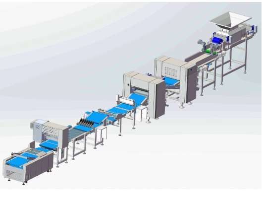 comprare Attrezzatura industriale del forno di ciabatta 1000kg/Hr con Chunker online manufacture