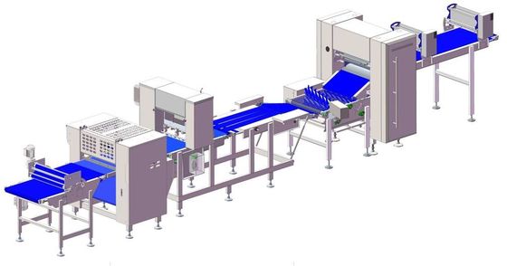 comprare Il croissant compone la linea/croissant riempito o non riempito con la capacità 10000pcs/hr ed il peso 25g ~ 80gr fabbricazione online